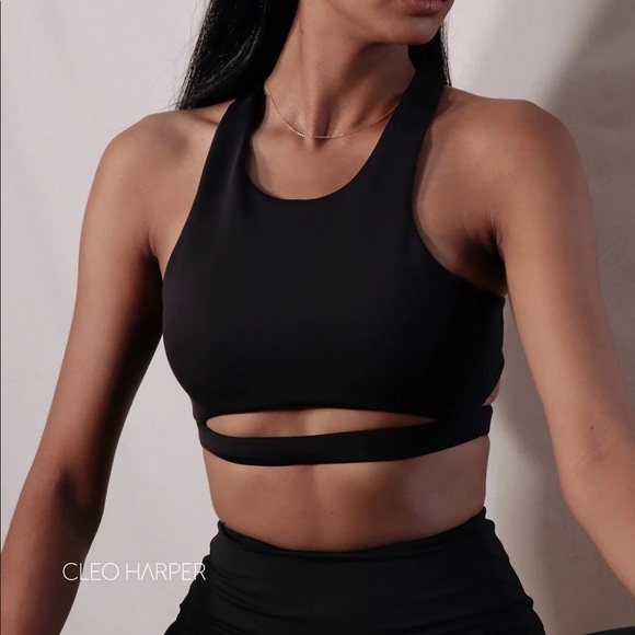 Cleo Harper Coco Bralet Black Sports Bra XS - Picture 3 of 12